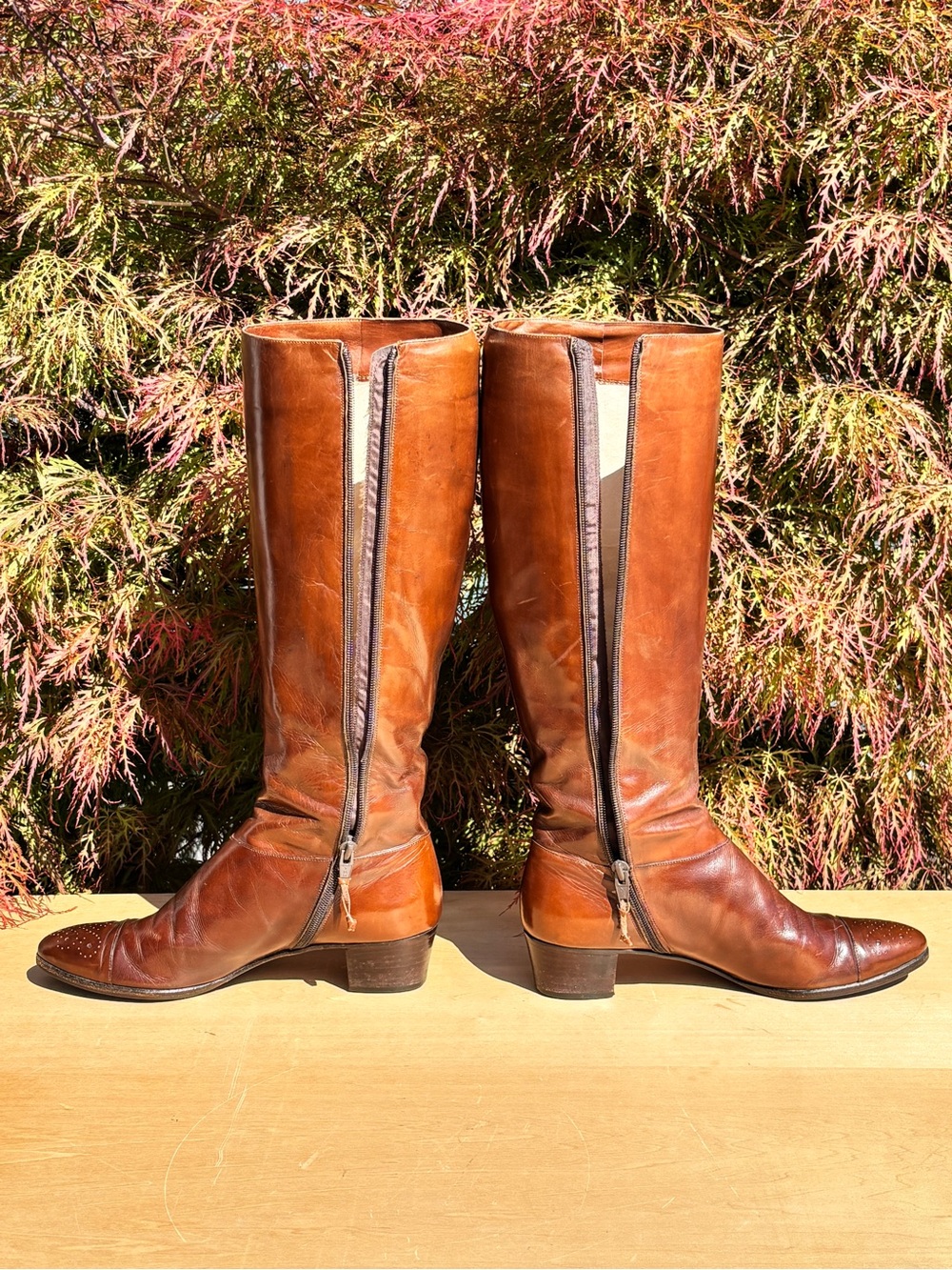 Vintage Salvatore Ferragamo For Saks Fifth Avenue Leather Boots Size 7 AAA - Picture 6 of 13